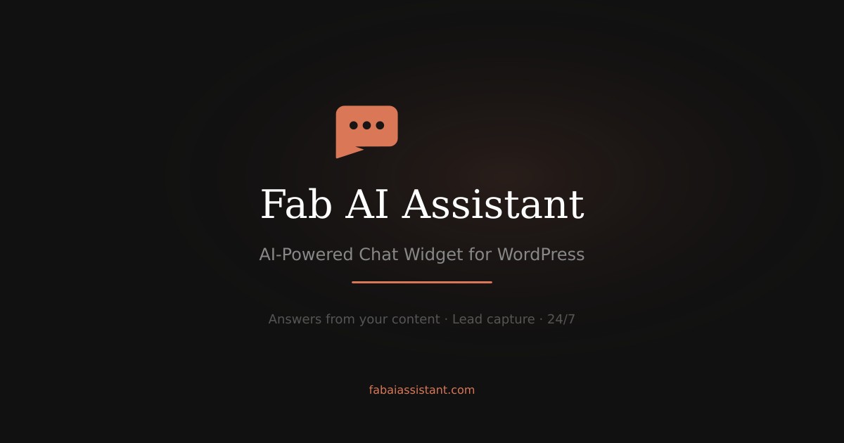 Documentation — Fab AI Assistant